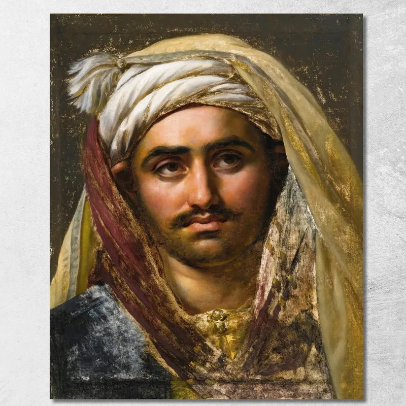 Testa Di Un Giovane Turco Anne Louis Girodet-Trioson quadro stampa su tela