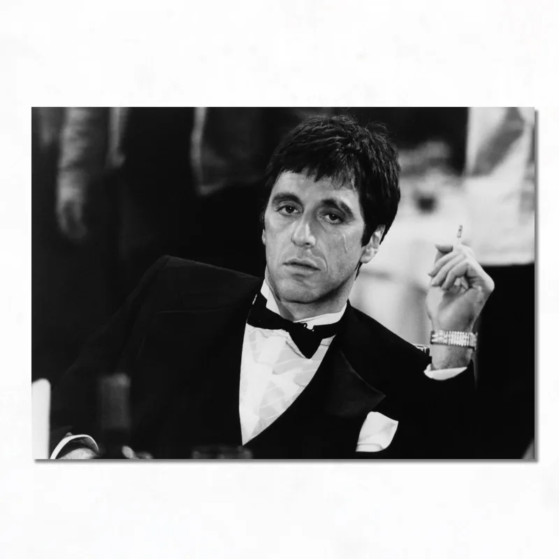 Stampa su canvas scarface in tuxedo