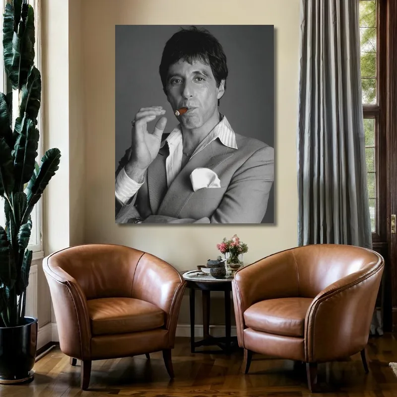 Leinwanddruck tony montana im anzug