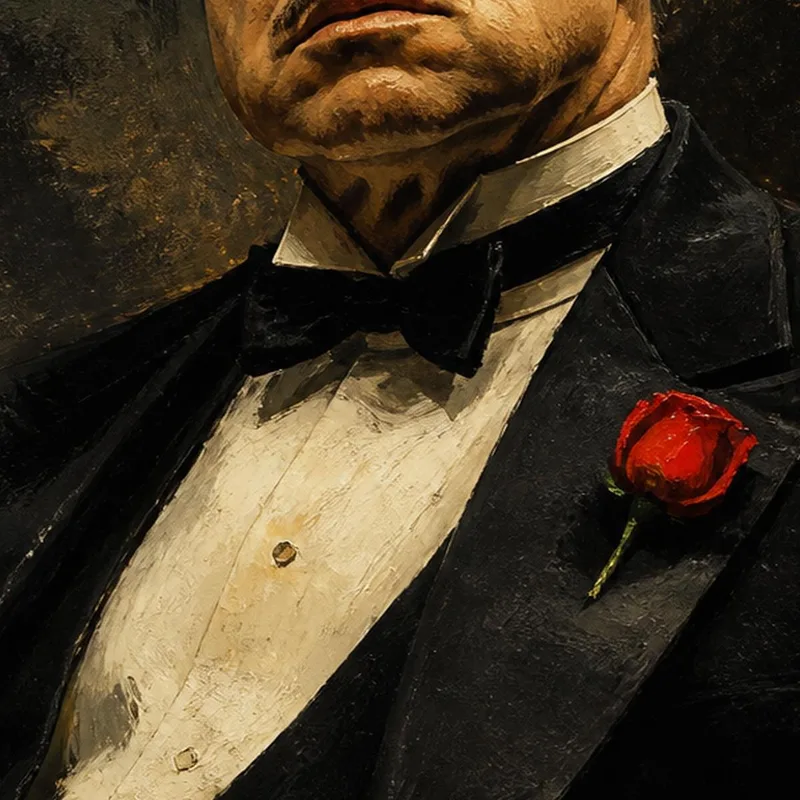 Quadro su tela il padrino in smoking