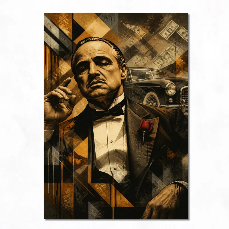 Icono de El Padrino cuadro en lienzo