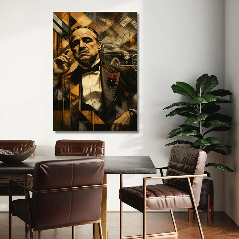 Icono de El Padrino cuadro en lienzo
