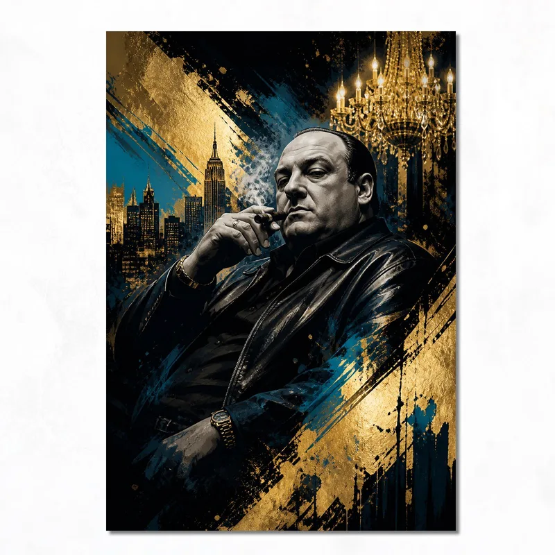 Leinwanddruck urbane noir-eleganz