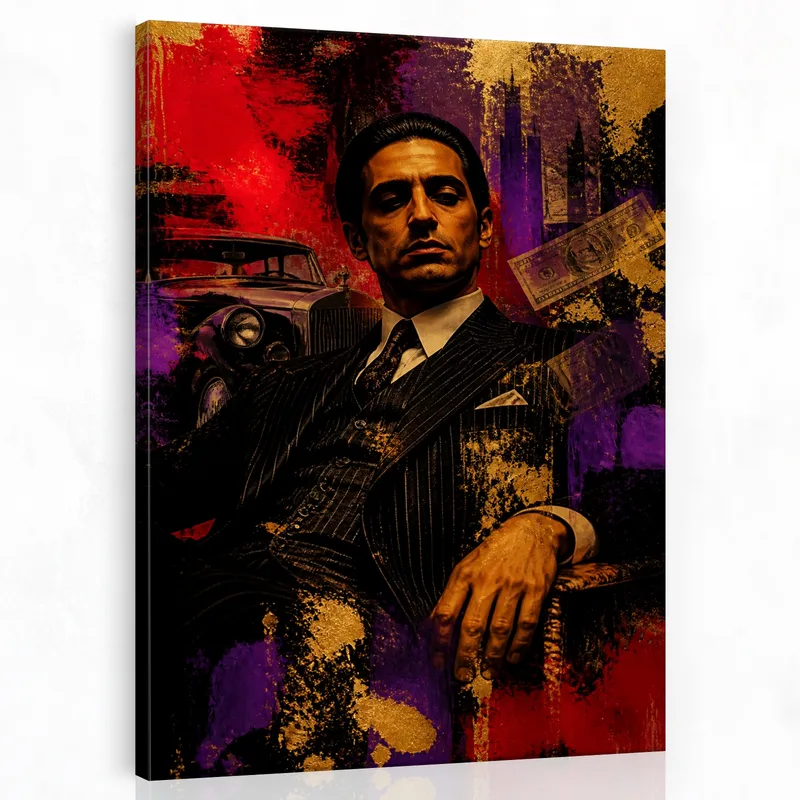 Vintage Mafia-Portrait modernes wandbild