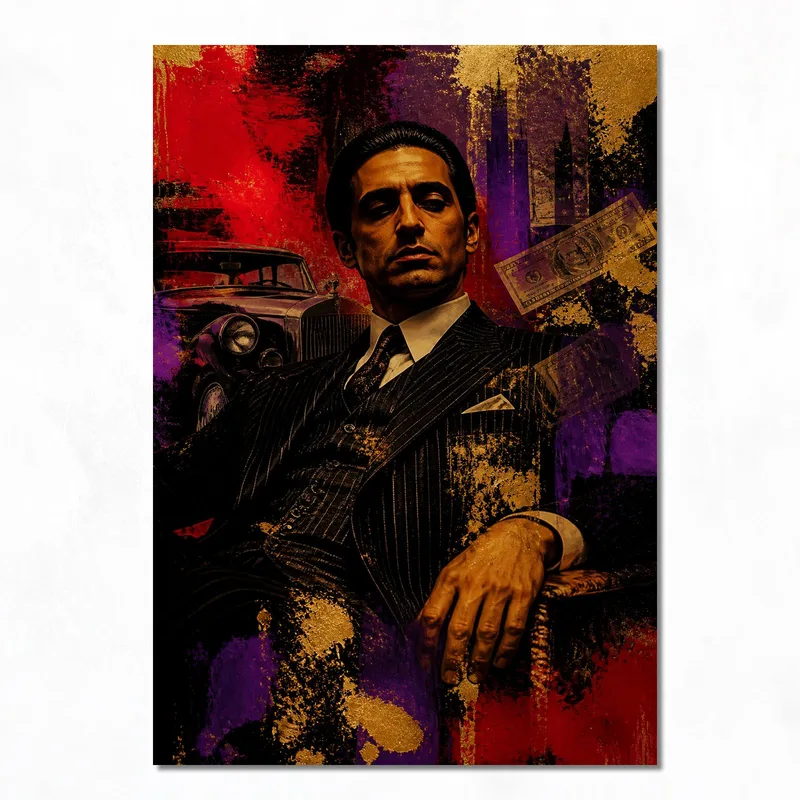 Vintage Mafia-Portrait modernes wandbild