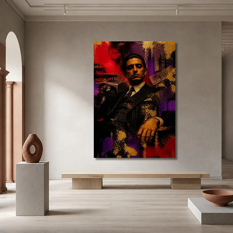 Vintage Mafia-Portrait modernes wandbild