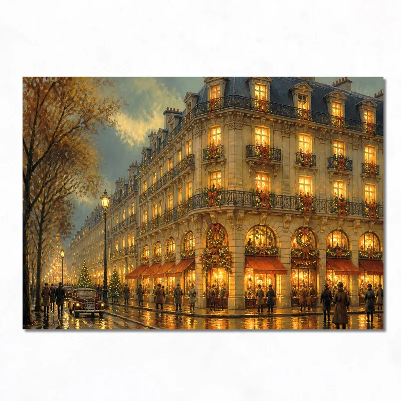 Pariser Winterlichter modernes wandbild
