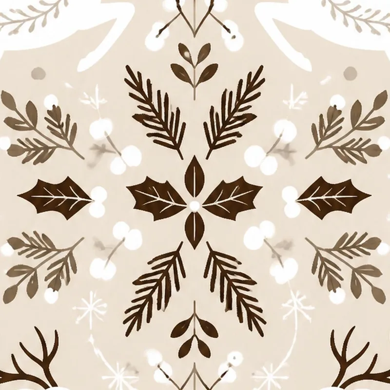Kunstdruck winter-rentier-tanz