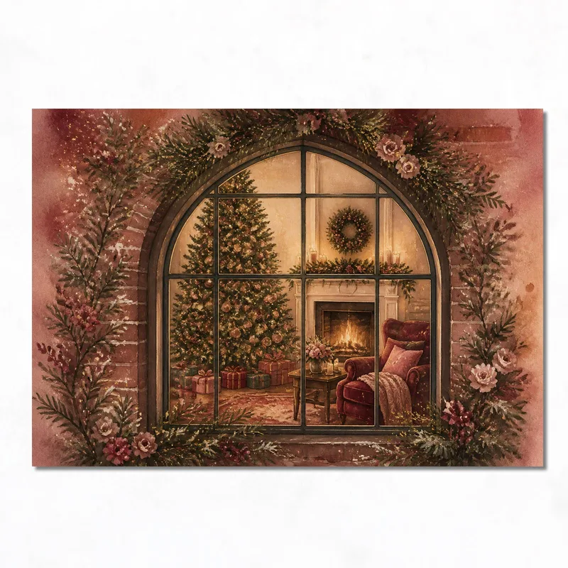 Christmas Tree View modern canvas