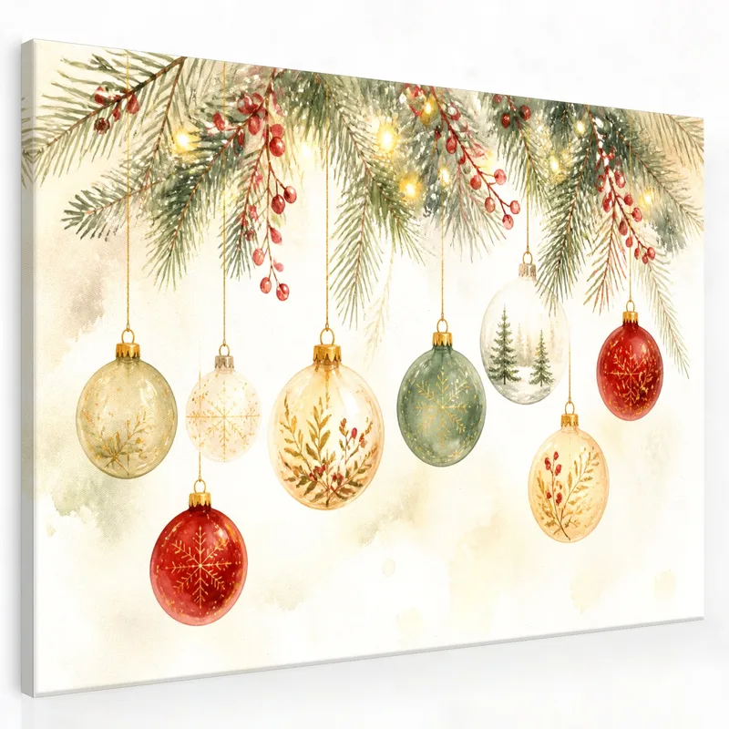 Leinwanddruck weihnachtsferien ornamente