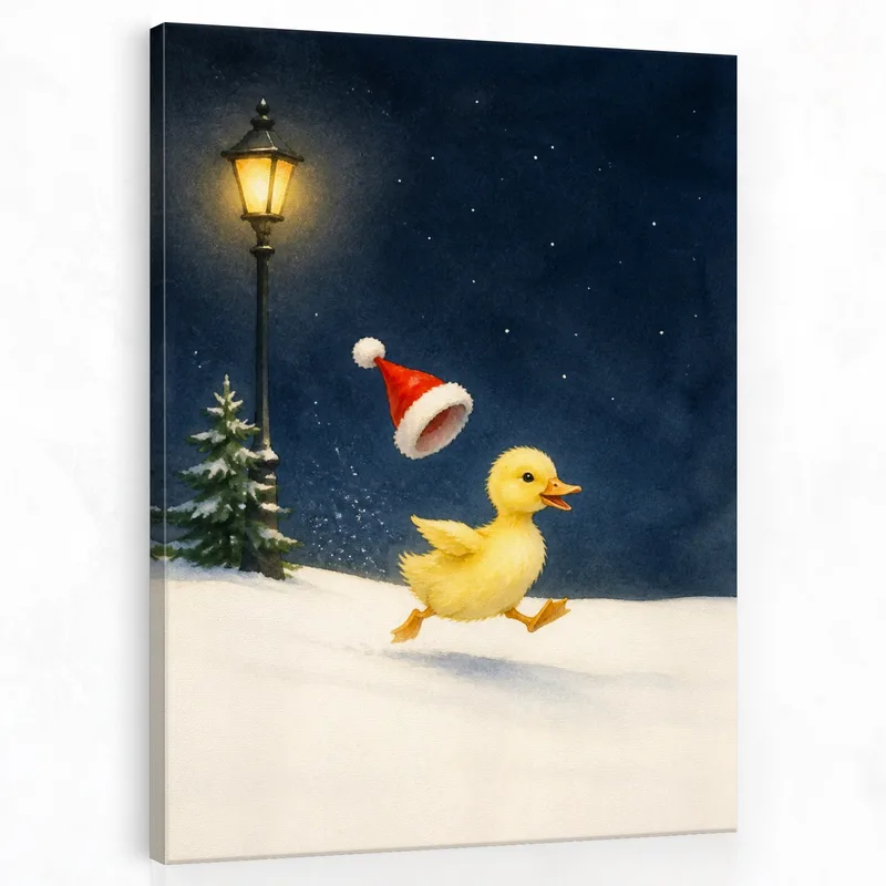 Weihnachtsente modernes wandbild