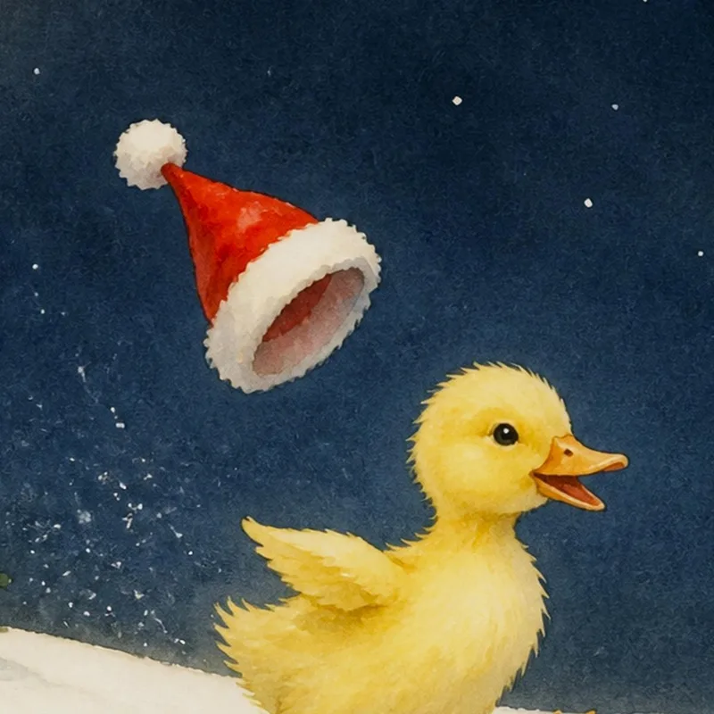 Weihnachtsente modernes wandbild