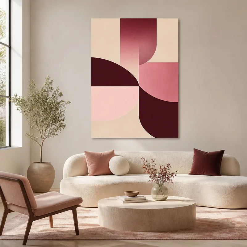 Formes Géométriques Abstraites tableau sur toile
