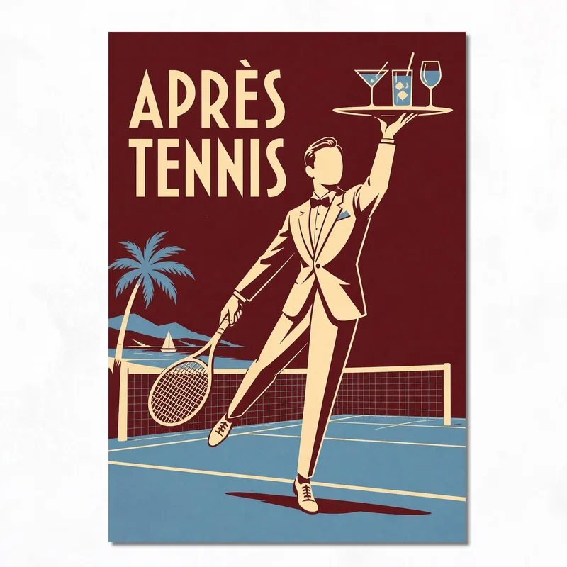 Toile artistique après tennis
