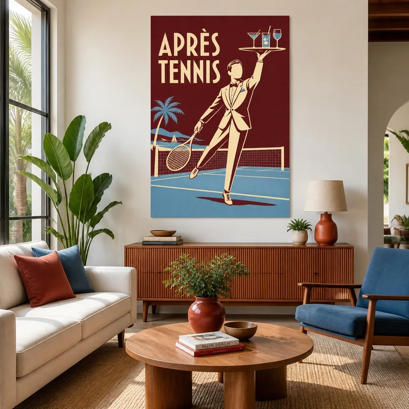 Toile artistique après tennis