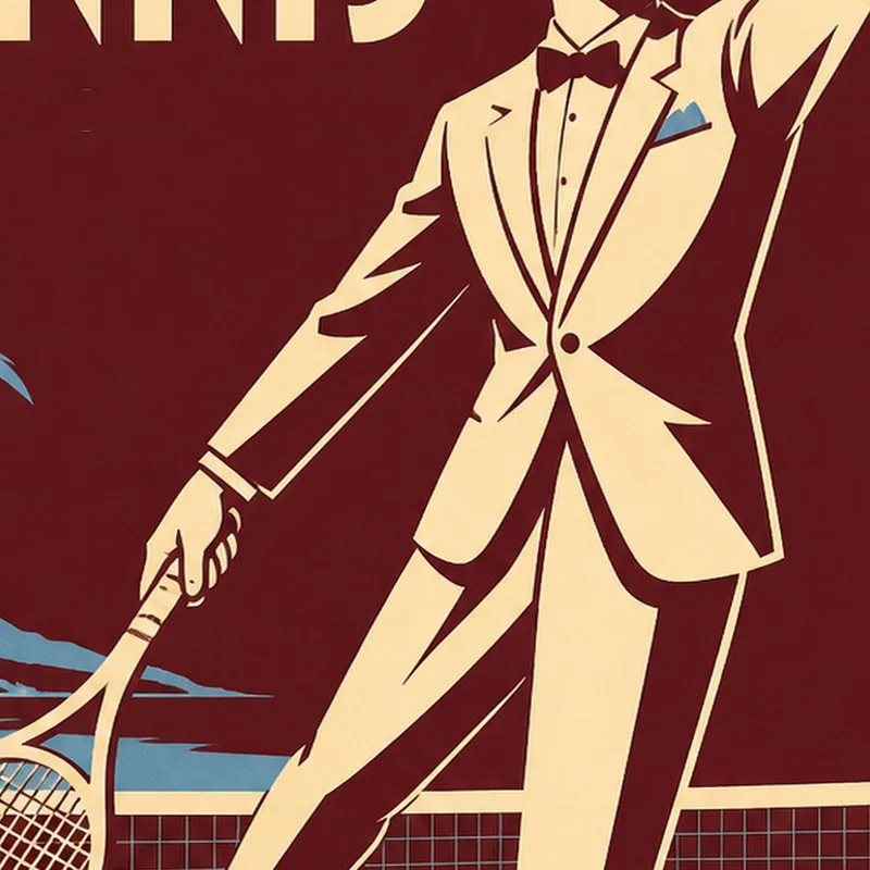 Toile artistique après tennis