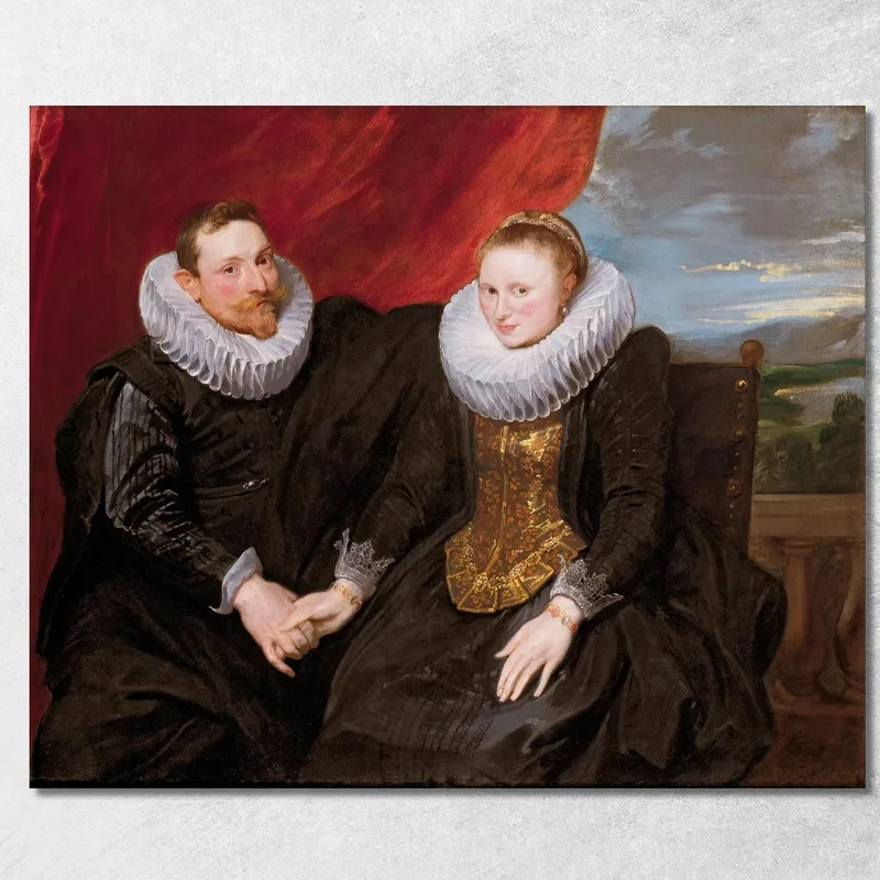 Una Coppia Sposata Anthony van Dyck quadro stampa su tela