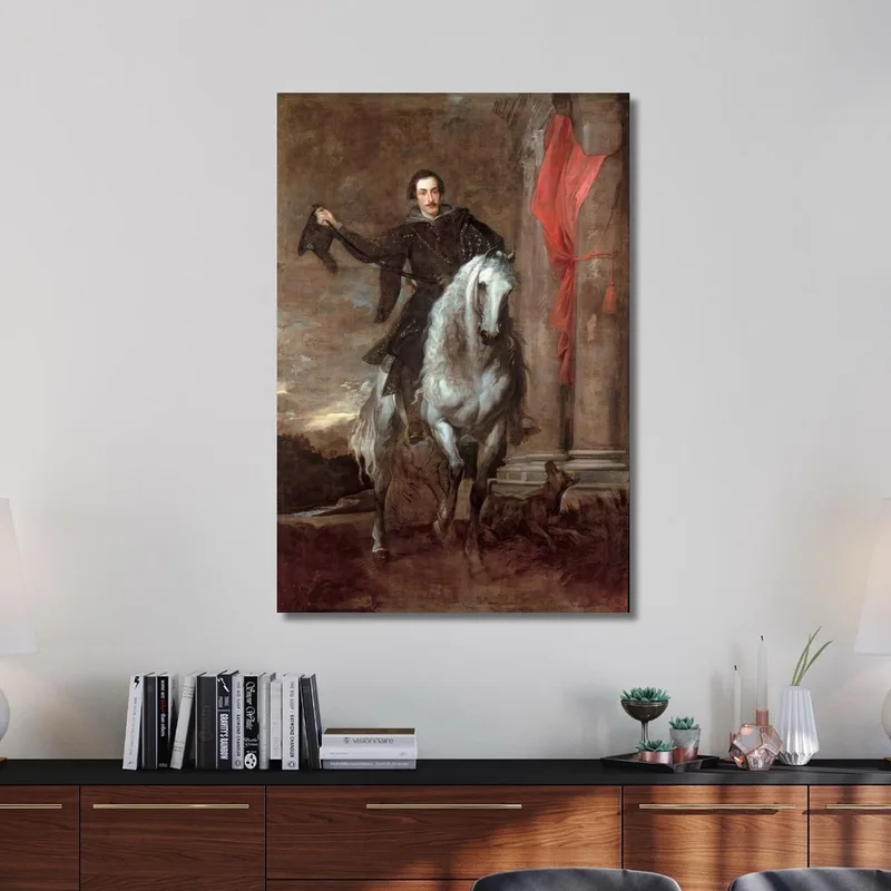 Anton Giulio Brignole-Sale On Horseback Anthony van Dyck