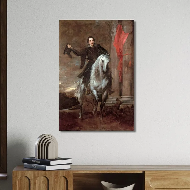 Anton Giulio Brignole-Sale On Horseback Anthony van Dyck