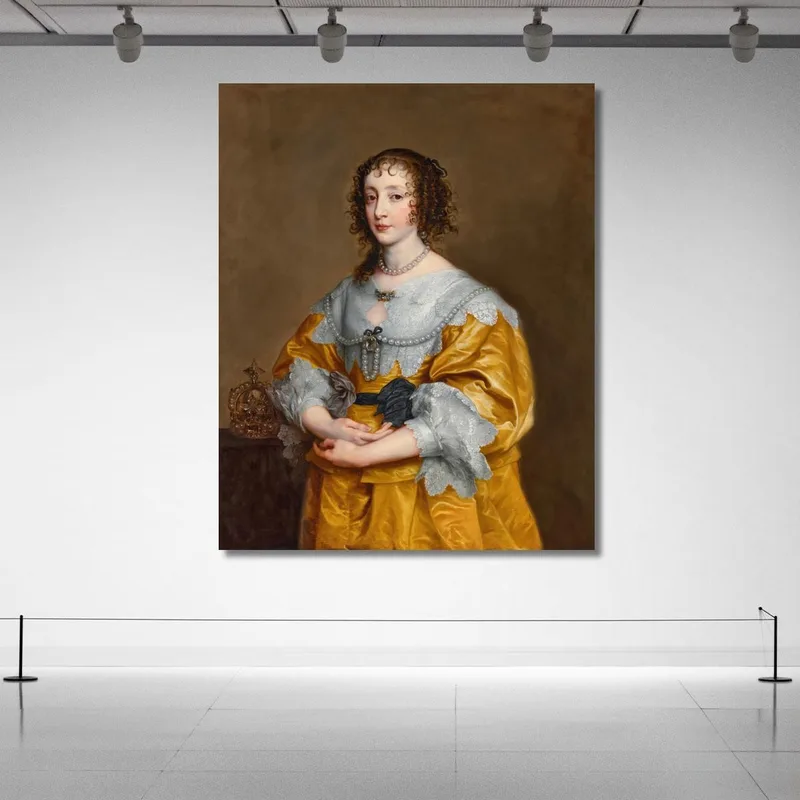 Porträt Von Königin Henrietta Maria Anthony van Dyck