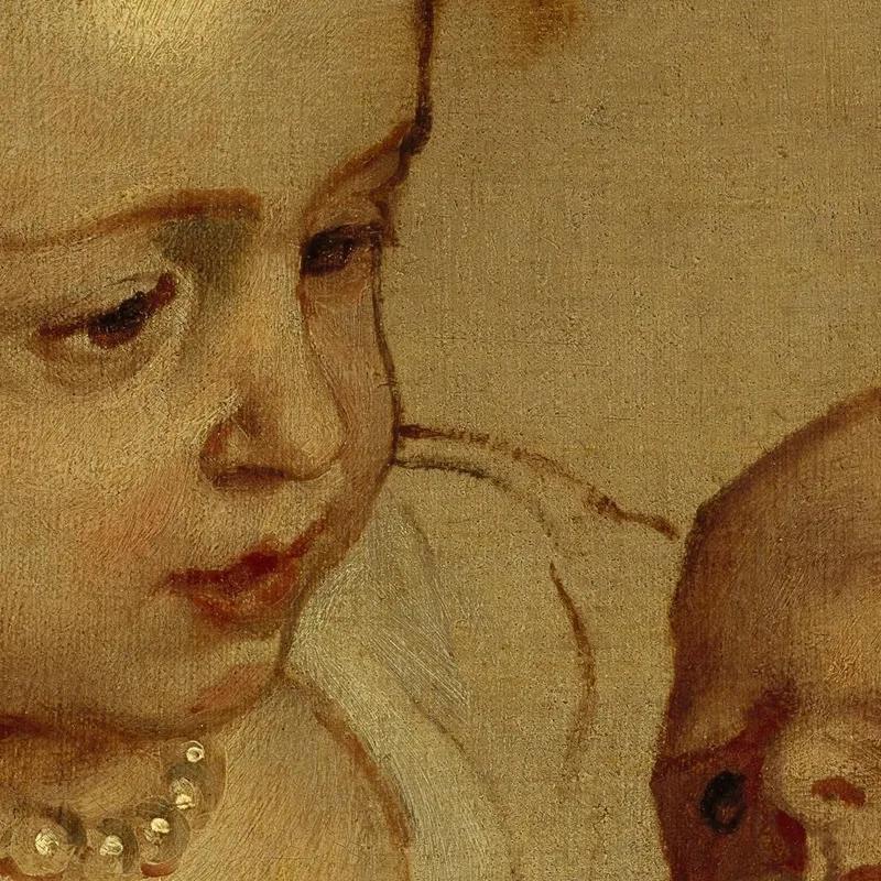 La Principessa Elisabetta E La Principessa Anna. Figlie Di Carlo I Anthony van Dyck quadro stampa su tela