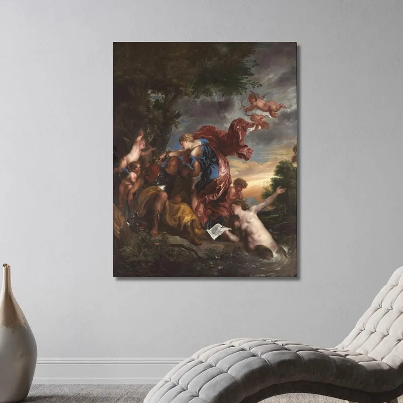 Rinaldo E Armida Anthony van Dyck quadro stampa su tela