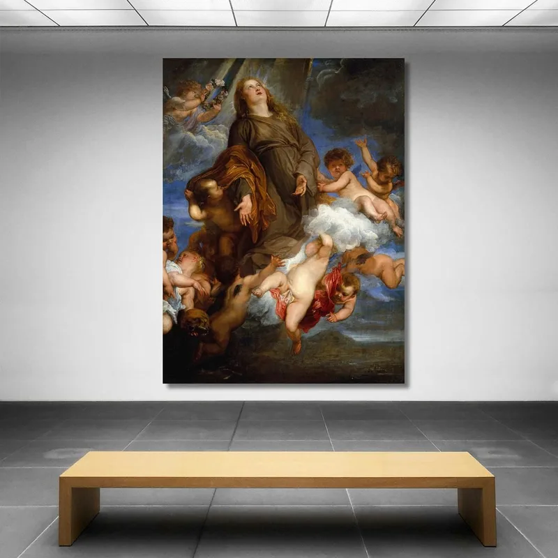 Santa Rosalía Intercediendo Por Los Apestados De Palermo Anthony van Dyck