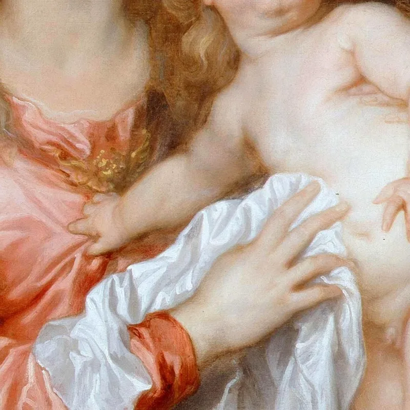 La Madonna Col Bambino Anthony van Dyck quadro stampa su tela