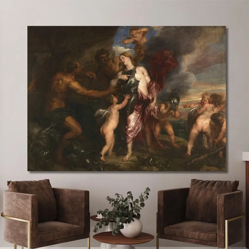 Tetis Recibe La Nueva Armadura Para Aquiles En La Forja De Vulcano Anthony van Dyck