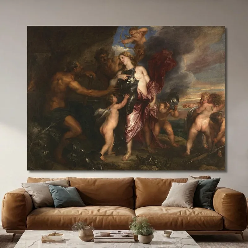Tetis Recibe La Nueva Armadura Para Aquiles En La Forja De Vulcano Anthony van Dyck