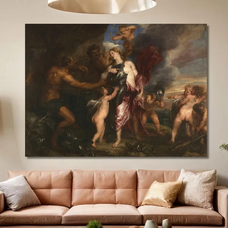 Tetis Recibe La Nueva Armadura Para Aquiles En La Forja De Vulcano Anthony van Dyck
