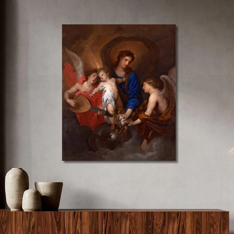 Vergine Col Bambino E Angeli Musicanti Anthony van Dyck