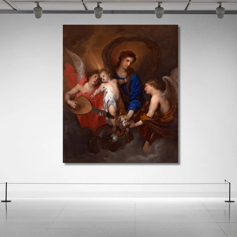 Vergine Col Bambino E Angeli Musicanti Anthony van Dyck