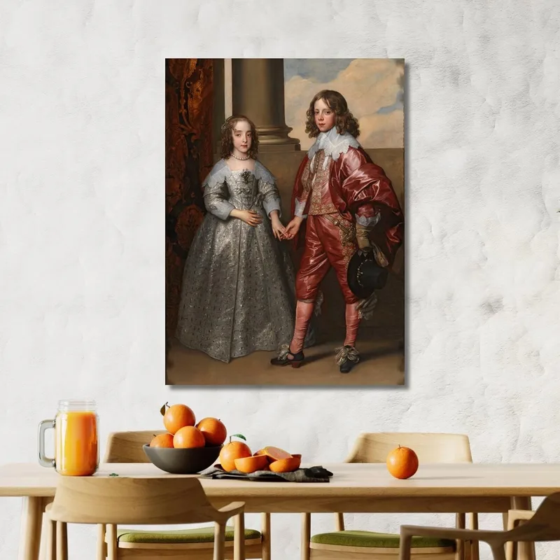 Guillaume Ii Prince D'Orange Et Son Épouse Marie Stuart Anthony van Dyck