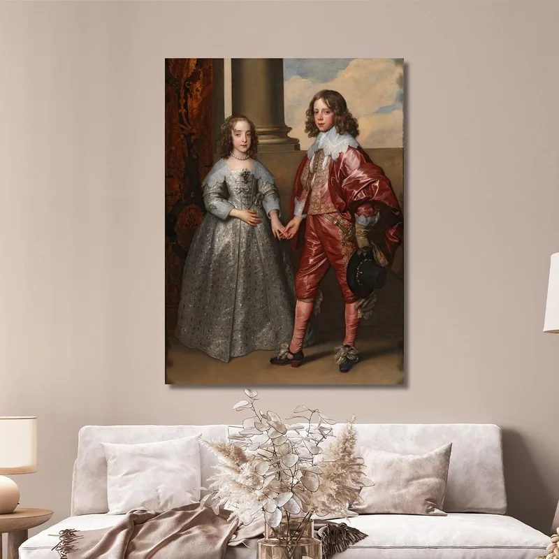 Guillaume Ii Prince D'Orange Et Son Épouse Marie Stuart Anthony van Dyck