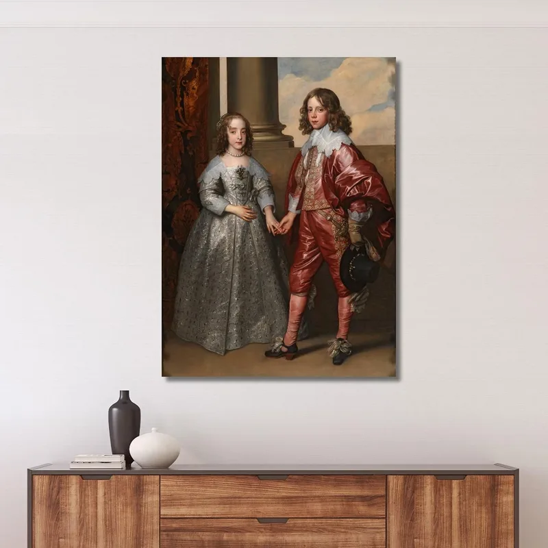 Guillaume Ii Prince D'Orange Et Son Épouse Marie Stuart Anthony van Dyck
