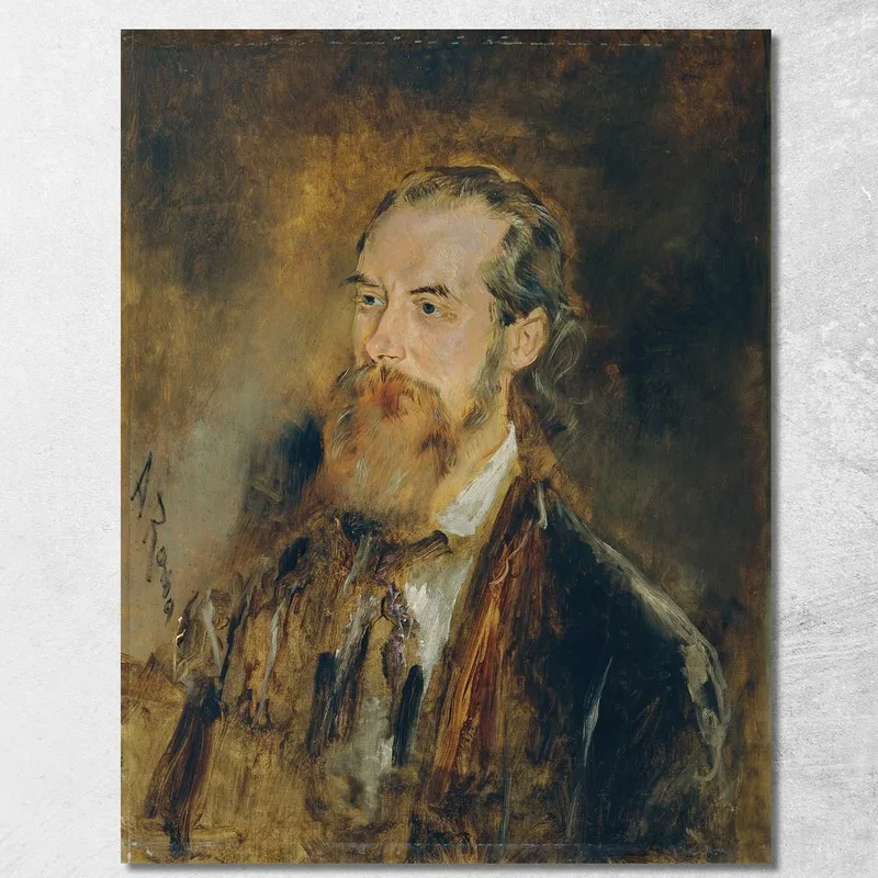 Der Tiermaler Karl Reichert Anton Romako drucken auf leinwand