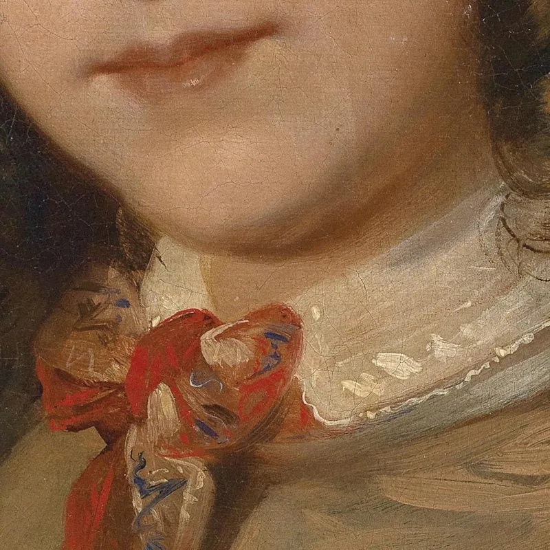 Retrato De Melanie Deinhardstein Niña Anton Romako