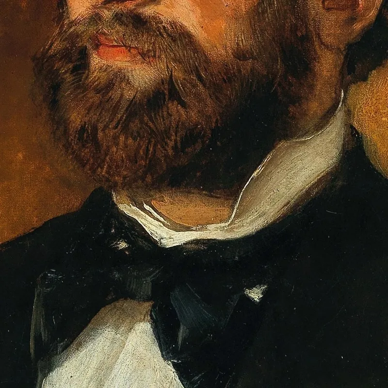 Retrato Del Arquitecto Johann De Colle (1840-1889) Anton Romako