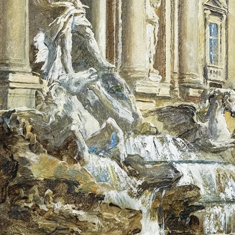 La Fontana Di Trevi A Roma Antonietta Brandeis