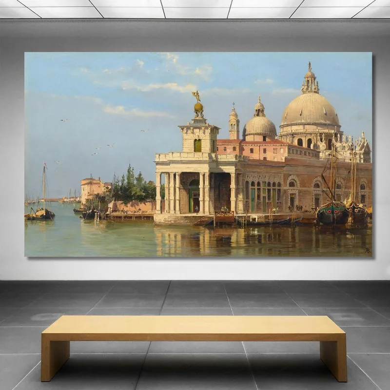 The Dogana With Santa Maria Della Salute Venice Antonietta Brandeis