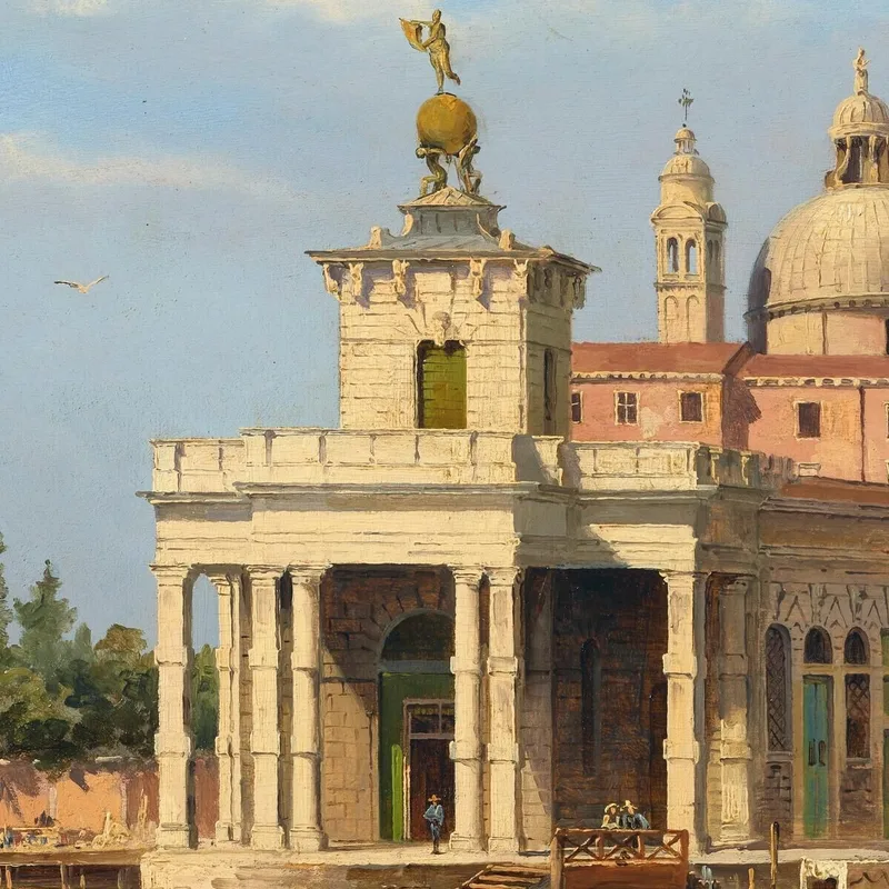 The Dogana With Santa Maria Della Salute Venice Antonietta Brandeis