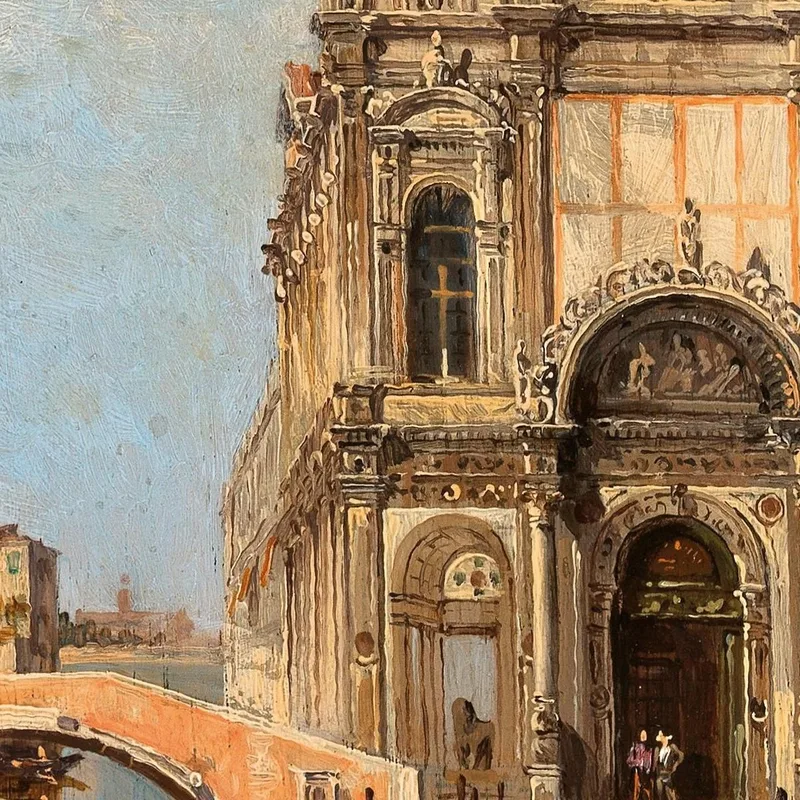 Venice A View Of Campo Santi Giovanni E Paolo Antonietta Brandeis