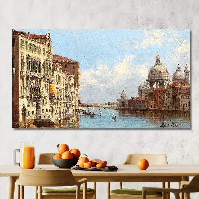 Venezia Una Vista Del Canal Grande Da Santa Maria Della Salute Antonietta Brandeis