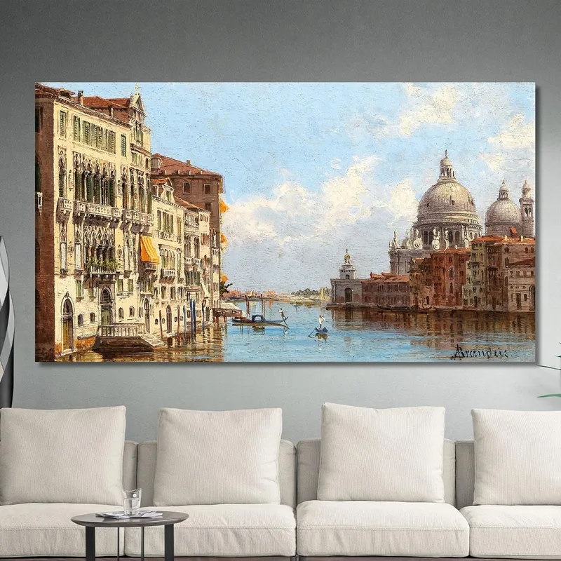 Venezia Una Vista Del Canal Grande Da Santa Maria Della Salute Antonietta Brandeis