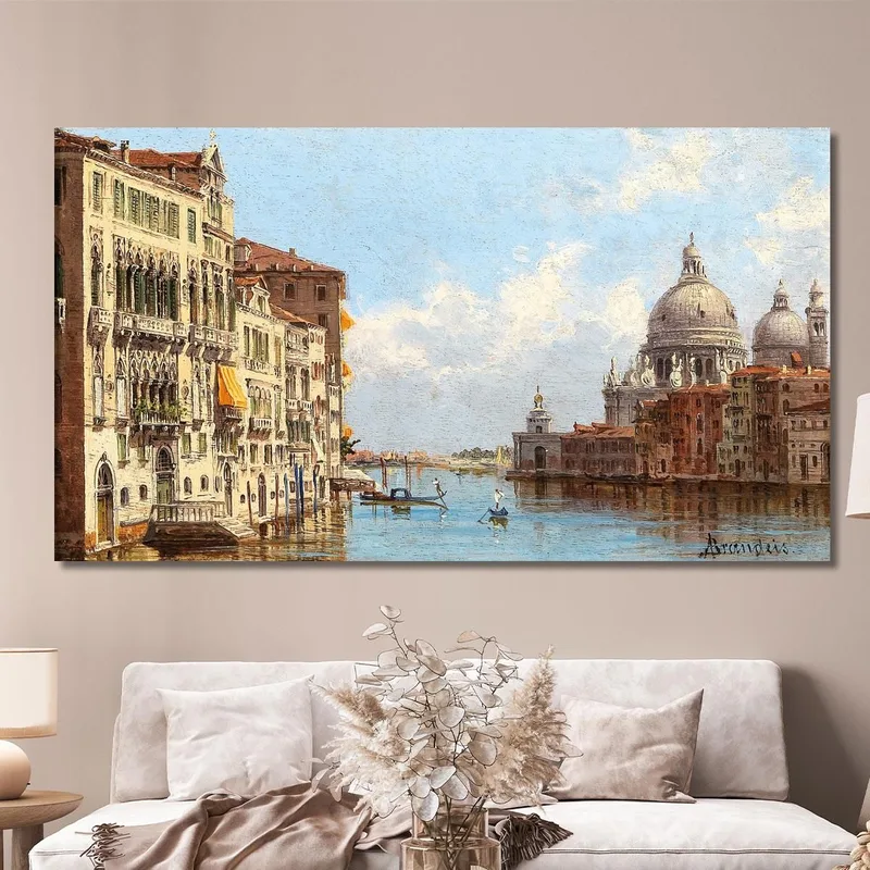 Venezia Una Vista Del Canal Grande Da Santa Maria Della Salute Antonietta Brandeis