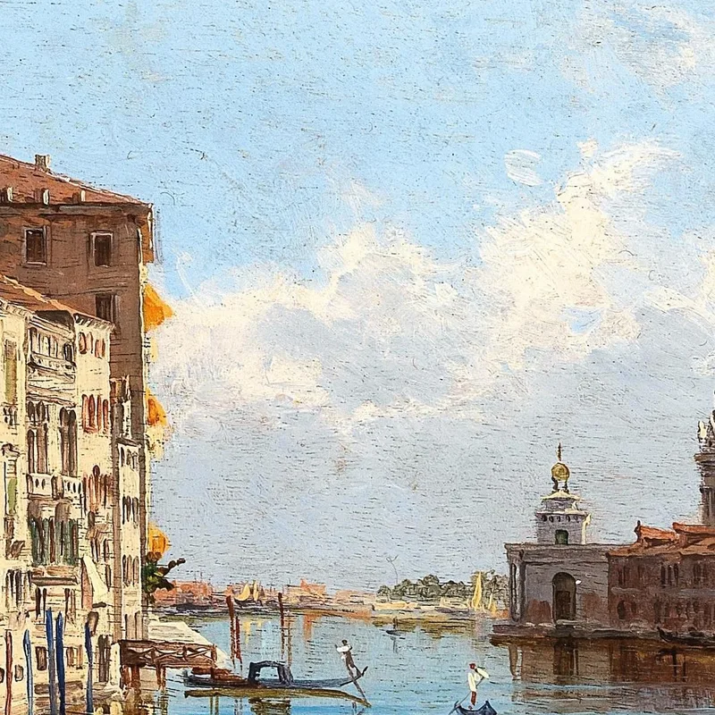 Venezia Una Vista Del Canal Grande Da Santa Maria Della Salute Antonietta Brandeis