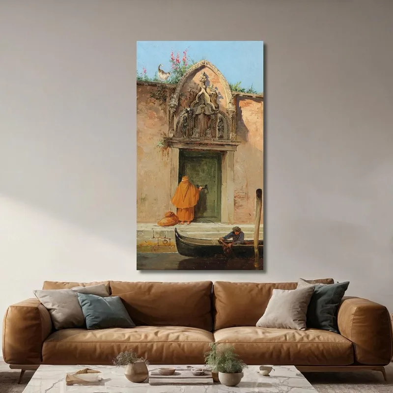 Venice At The Gate Of The Arco Dell'Abbazia Della Misericordia Antonietta Brandeis