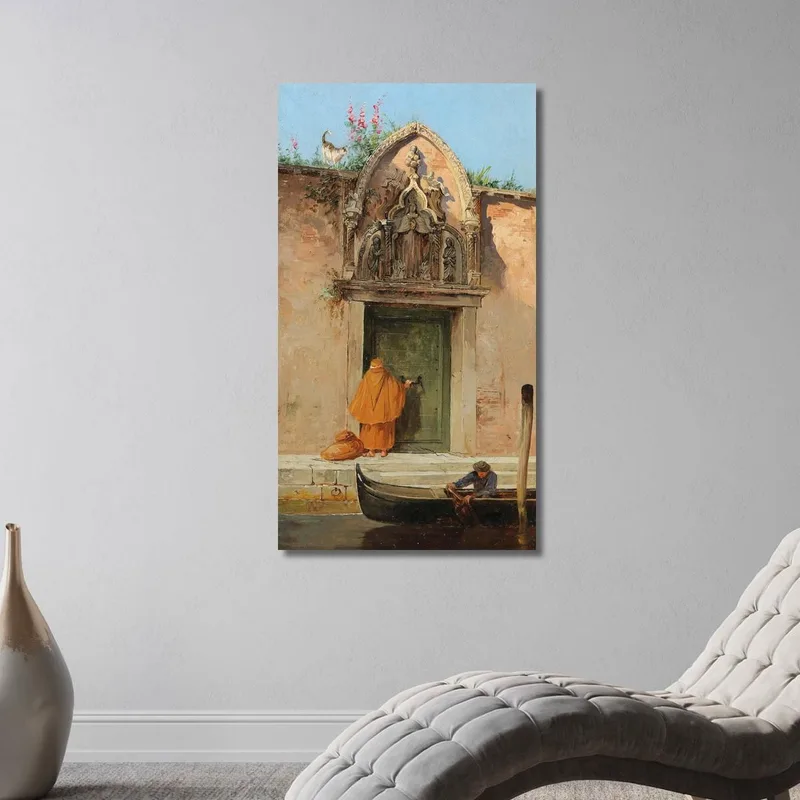 Venice At The Gate Of The Arco Dell'Abbazia Della Misericordia Antonietta Brandeis