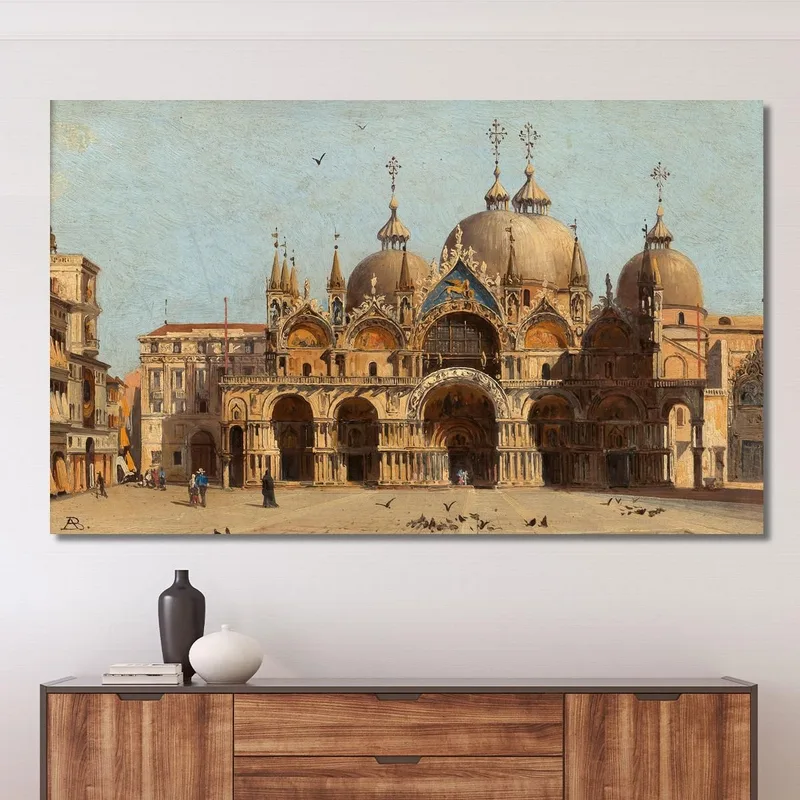 Venice La Facciata Della Basilica S. Marco Antonietta Brandeis